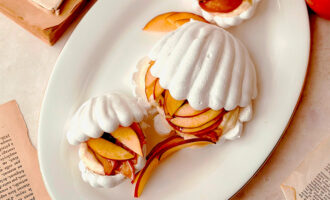 Pavlovas de nectarina de California