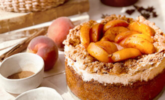 Peach Cobbler Cheescake_Luz Colsa