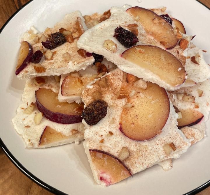 Plum Yogurt Bark