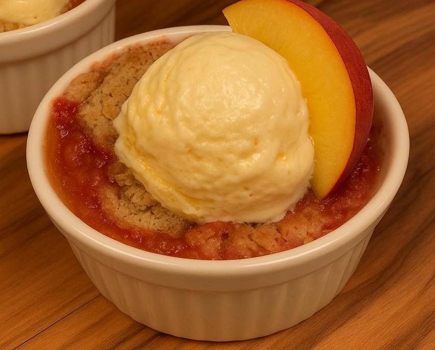 Mini Crumble de Durazno